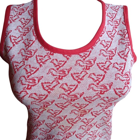 XS/S true Vintage Baby Chicks Tank Top T-shirt Single Stitch 1970's Hippie Mod - Picture 1 of 9